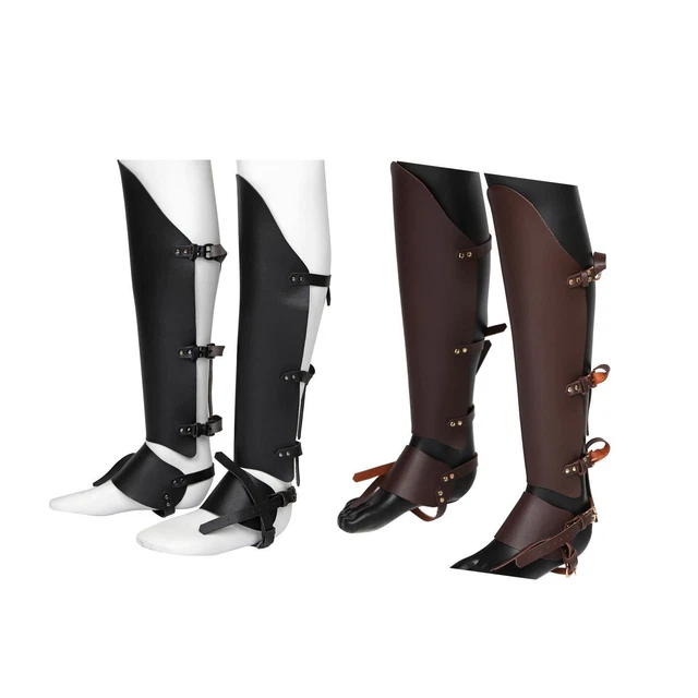 Couvre-chaussures de bottes médiévales  Greaves pour accessoire
