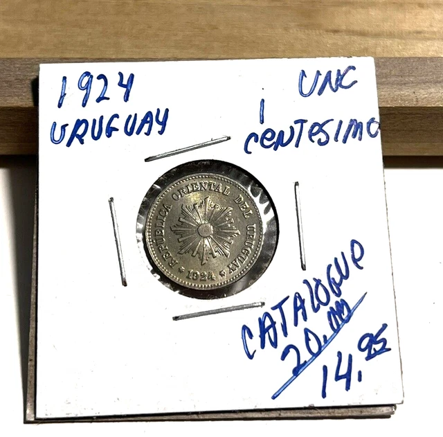 1924 Uruguay 1 Centesimo UNC (INV F)