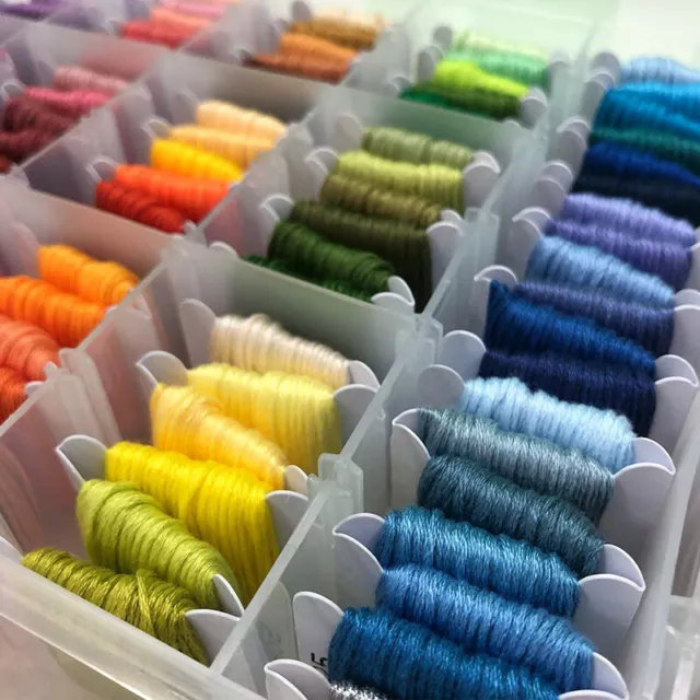 60 Pack Mixed Colours Embroidery Cotton Sewing Skeins Thread Cross Stitch Kit Z1 2