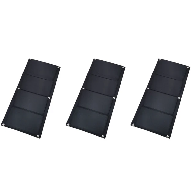 3x Pflanzer Wand Sukkulenten Wand Pflanzen Anbau Bag Hängen Wachsen Taschen