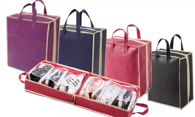 Portátil de Viaje Zapato Almacenamiento Organizador Equipaje Bolsa 6 Par Diseño