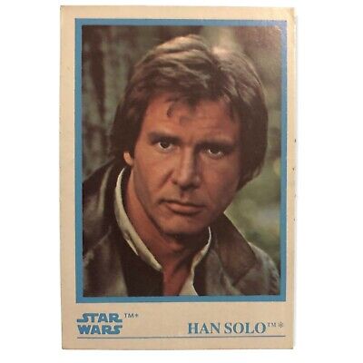 HAN SOLO 1984 Kellogg's STAR WARS Sticker Card #2 Harrison Ford Return Jedi VTG