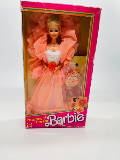 Barbie 1984 Peaches 'n Cream Fabriqué en Taïwan NRFB