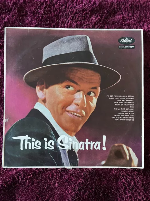 Frank Sinatra - This Is Sinatra 12” Vinyl LP Album 1956 Capitol Records LCT 6123