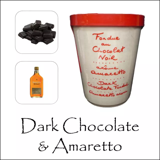 Chocolate Fondue Aux Anysetiers du Roy Dark Chocolate & Amaretto liqueur Flavour