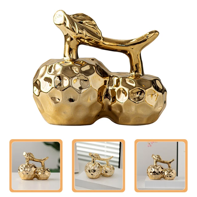 Set 4 Statue Cervi In Ceramica Per Decorazione Casa | Famiglia Di Cervi | Regalo Per Genitori | Mensole E Librerie