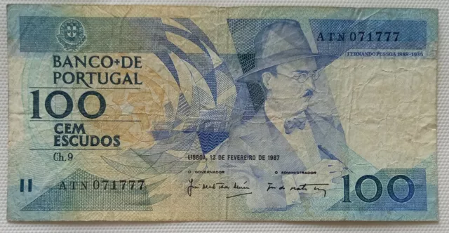 Portugal Banknote: 100 Escudos  1987