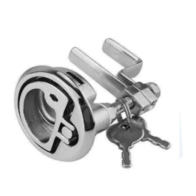 316 Stainless Steel 2" Lift Handle Lock Flush Mount Boat/Yacht /Deck Latch 50mm