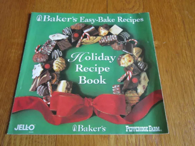 VTG BAKER'S CHOCOLATE Holiday Recipes Jell-O Pepperidge Farm 1996 ...