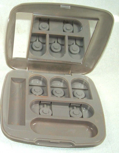 Mary Kay Silver Custom Compact for your Shadow Blush Brush & Lipstick