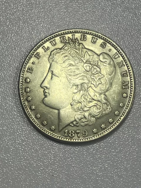 1879 Morgan Silver Dollar in Almost Uncirculated  Condition
