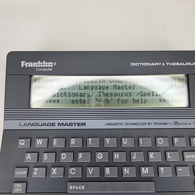 FRANKLIN LANGUAGE MASTER LM2000 Electronic Dictionary & Thesaurus