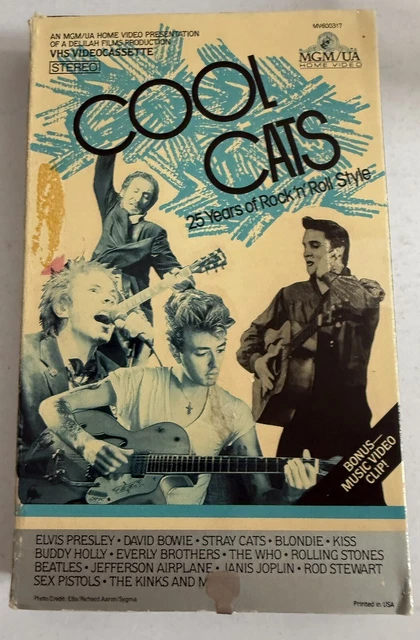 COOL CATS 25 Years Of Rock 'N' Roll Style (1984)VHS: MGM Bowie Sex
