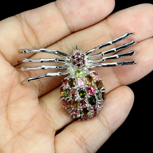 Spilla Libellula Vintage - Gioiello In Cristallo Per Abbigliamento - Foto 7