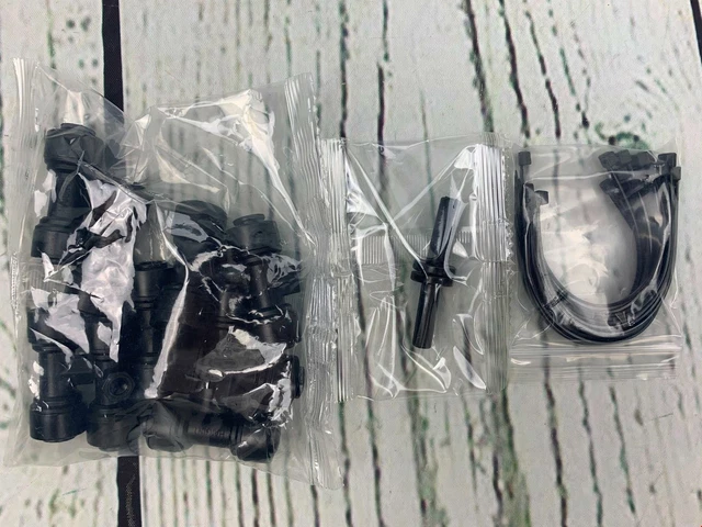 10pcs Misting Nozzles Kit Include Water Misting Nozzle Tees Thread