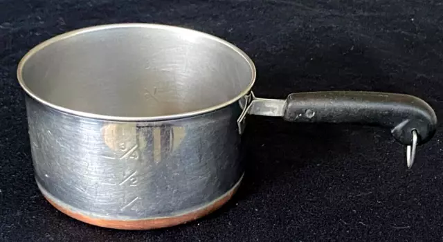 Vintage Revere Ware 1-Cup Measuring Butter Warmer Pot/Pan Copper-Clad Bottom