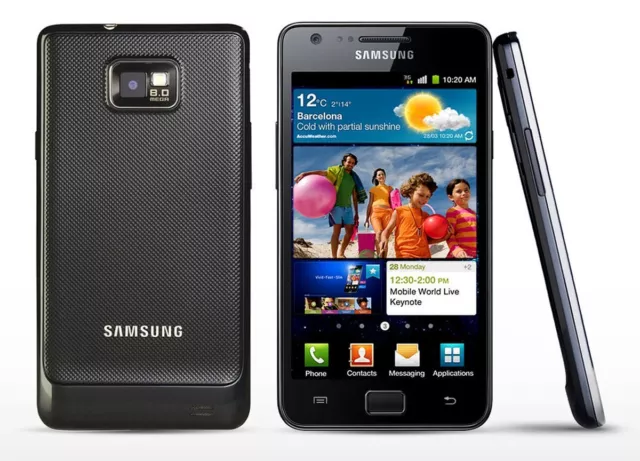 VGC Fully Unlocked Samsung Galaxy S2 GT-i9100 Black Smartphone 16GB FREE POST