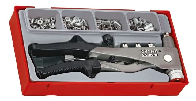 Teng Tools TTNR81 81 Pezzi Inserto Rivetto Filettato Set Utensili