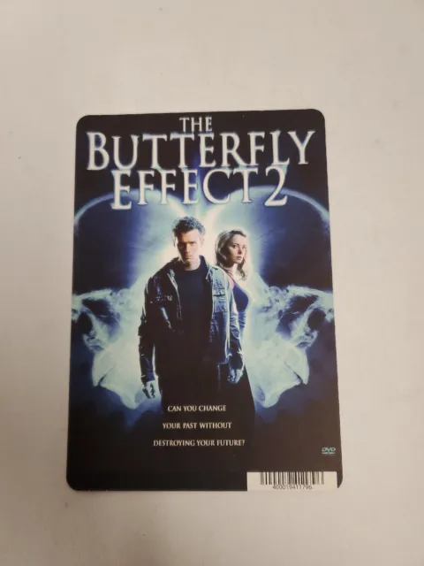 The Butterfly Effect 2 BLOCKBUSTER SHELF DISPLAY DVD BACKER CARD ONLY 5.5"X8"