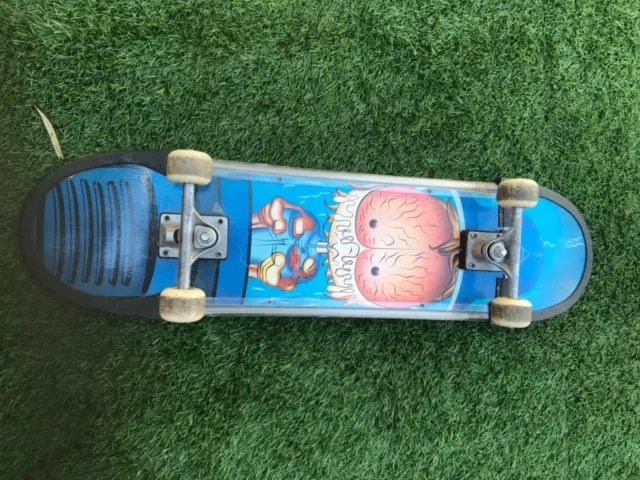 Vintage Skateboard With Flashing Neons