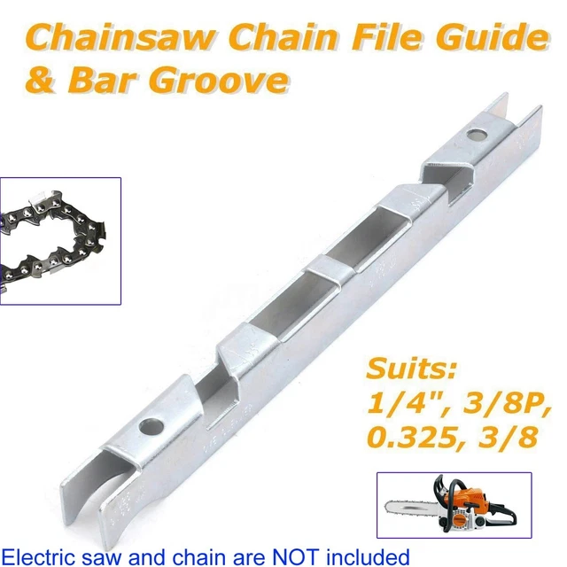BAR GROOVE AND Depth Gauge File Guide Combo Enhance Chainsaw Chains
