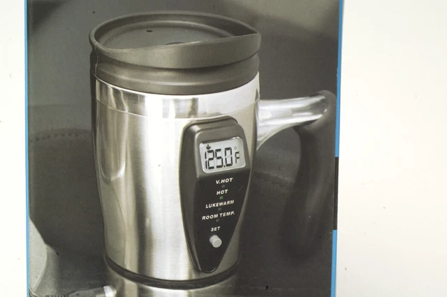New Unopened Smartgear 12v Car Digital Heated Travel Mug 5