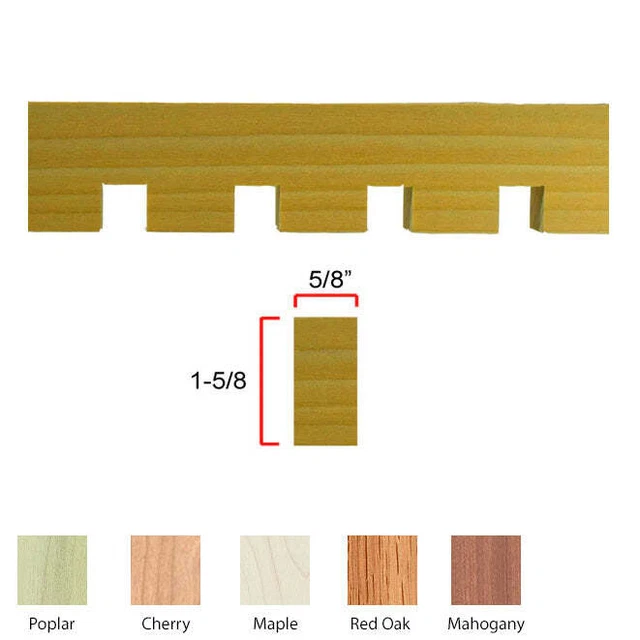 Dentil EWCD93, 5/8" x 1-5/8"