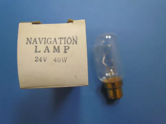 SCHIFFS- POSITIONSLAMPE/Navigation Lampe B22d 24V 40W Klar Bajonettsockel
