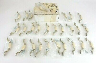 27 NOS Amerock 3" Centers London Polished Brass Pull Handles Lot Gold/Cream