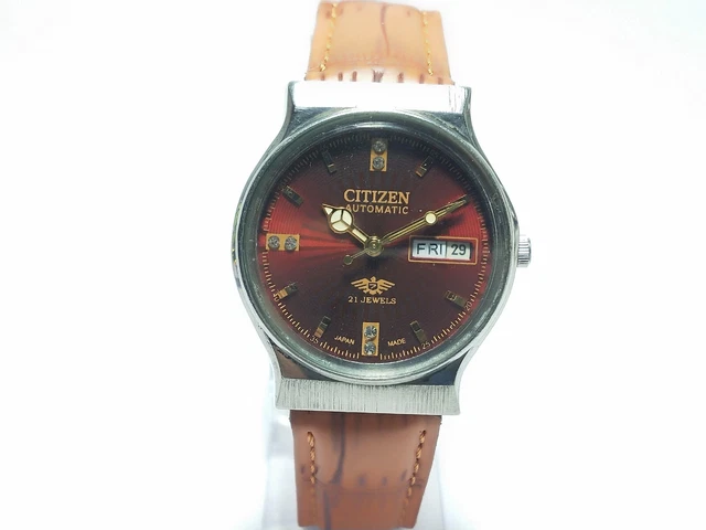 Vintage Citizen  Automatic Movement Day Date Dial Mens Analog Wrist Watch G296