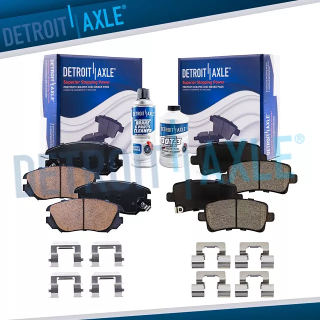 Front & Rear Ceramic Brake Pads for Chevy Impala Malibu Buick LaCrosse Regal 9-5