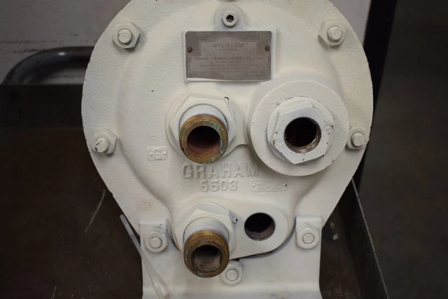 Graham Heliflow Heat Exchanger 8WXF-12B 70 PSI Shell Test 400 PSI Tube Test