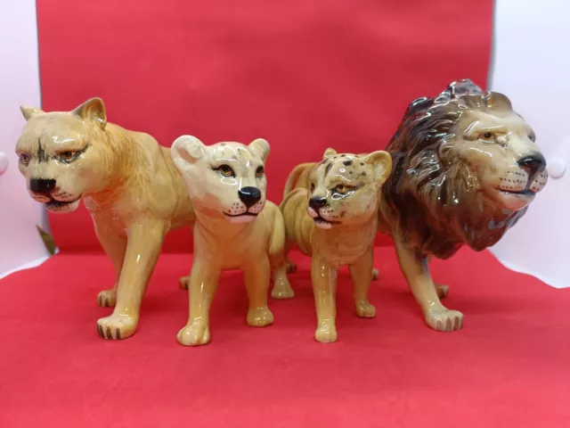 Vintage Beswick Pride Of Lion's Family