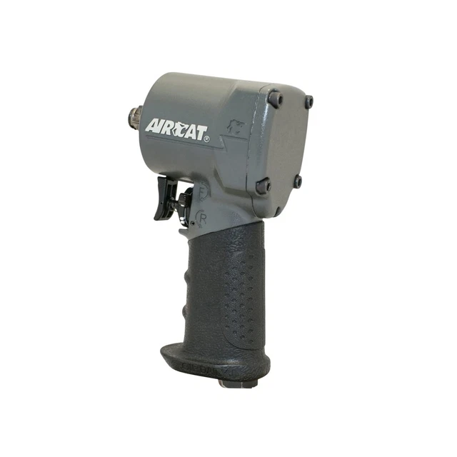 AIRCAT Pneumatic Tools 1077-TH: Stubby Impact Wrench 700 ft-lbs - 3/8-Inch