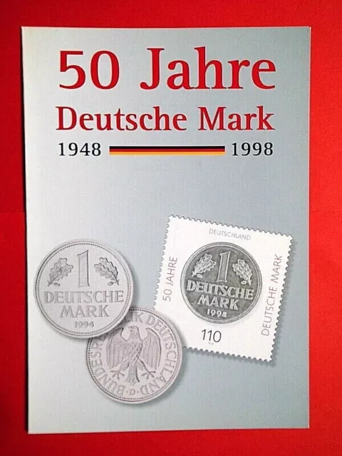 Beleg Ersttagsblatt BRD 1998 50 Jahre Deutsche Mark Mi. Nr. 1996 FDC-Vollstempel