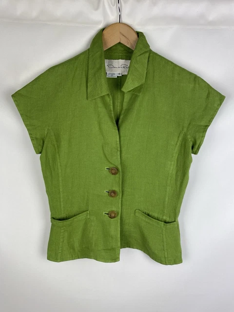 Blazer Femme RIANI En Tweed Vintage - Marron - Taille 44 - 4 Poches - Boutonnée - Occasion Très Bon État