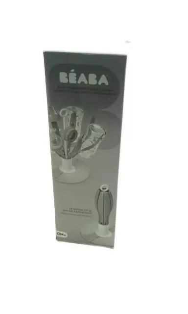 BÉABA Abtropfgestell Babyflaschen Faltbar 8er grau Kompakt Transportierbar