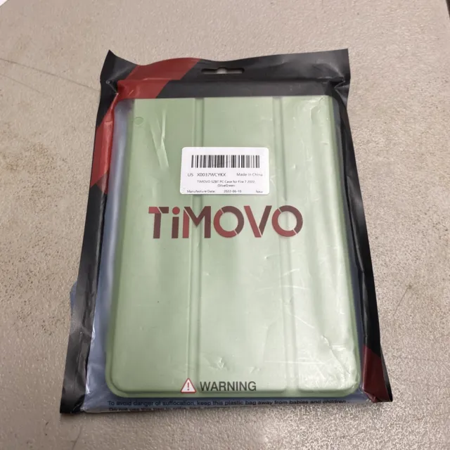TiMOVO Case For Fire 7 2022 Olive Green Cover, Case New