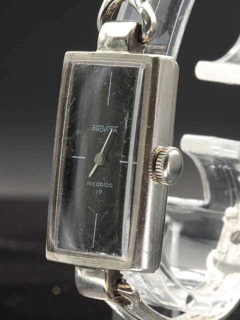 Montre-Bracelet En Argent 835 EHR Avec Incabloc - Remontage Manuel - Occasion Vintage