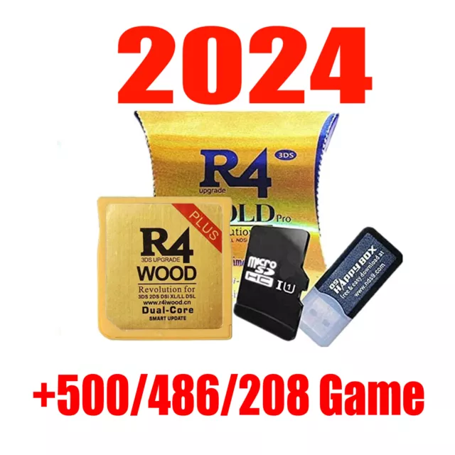 2024 R4 Gold Pro SDHC für DS/3DS/2DS/NDS Revolution Cartridge mit 32G Game Card