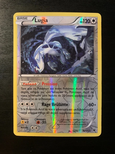 CARTE POKÉMON REVERSE Lugia 78/124 XY10 Impact des Destins Bloc XY FR ...