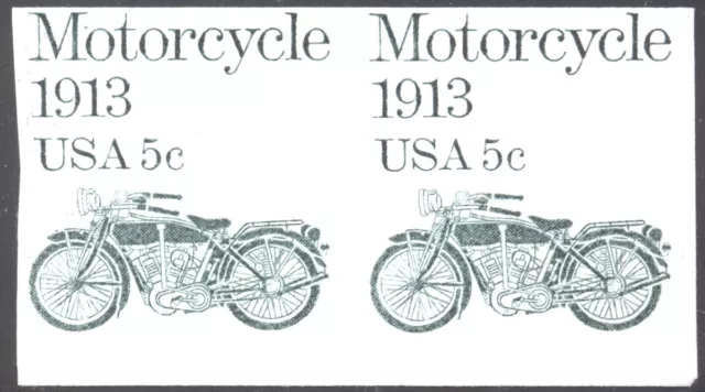 1899a 5c Motorcycle Imperforate Pair Error MNH W/ Cert. CV $1,500