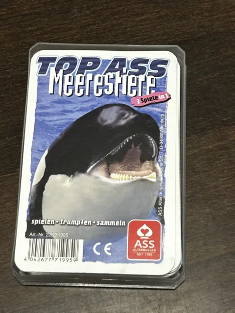 Quartettspiel Meerestiere von Top Ass Altenburger Spielkarten