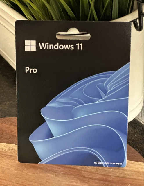 Windows Os Card MICROSOFT WINDOWS 11 Pro Professional 64 bit Product card sealed 1 PC ...