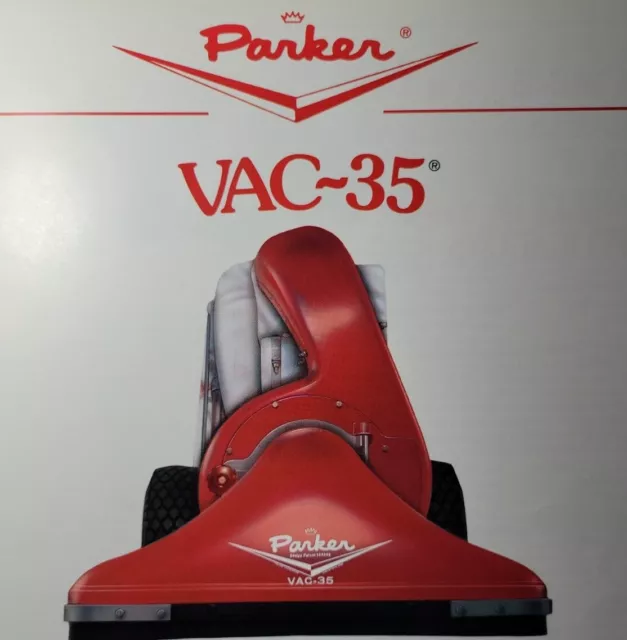 Parker VAC-35 Walk-Behind Power Litter Vacuum Sweeper Sales Brochure Catalog