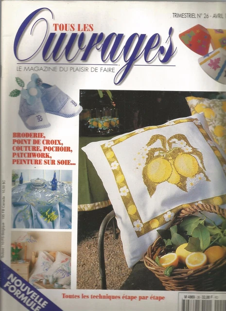 Album Ancien Tous Les Ouvrages Broderie N°3 - Année 1991, Occasion