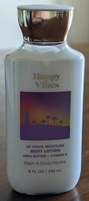 Bath and Body Works HAPPY VIBES Body Lotion 8 fl oz 24 Hr Moisture Shea Butter