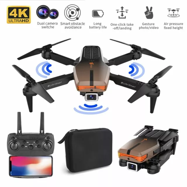 Altitude Hold WiFi FPV 4K HD Camera Obstacle Avoidance RC Quadcopter Drone