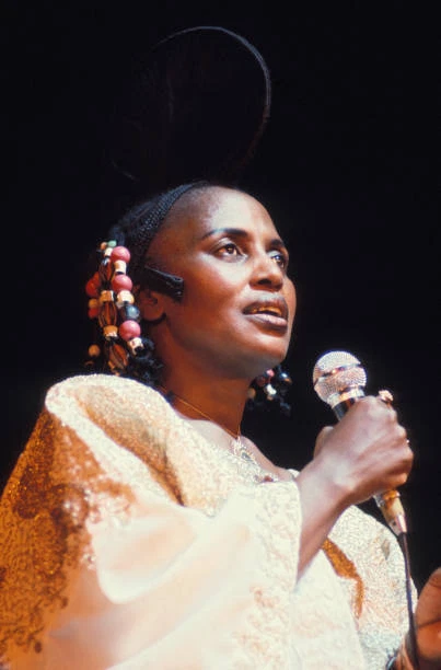 SINGER MIRIAM MAKEBA in concert at the Olympia in Paris France 1970s ...