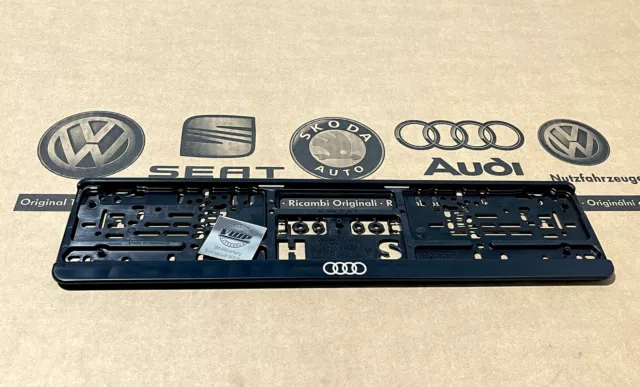 Audi Show Number License Plate Holder Surround Genuine New OEM Accessory Gift